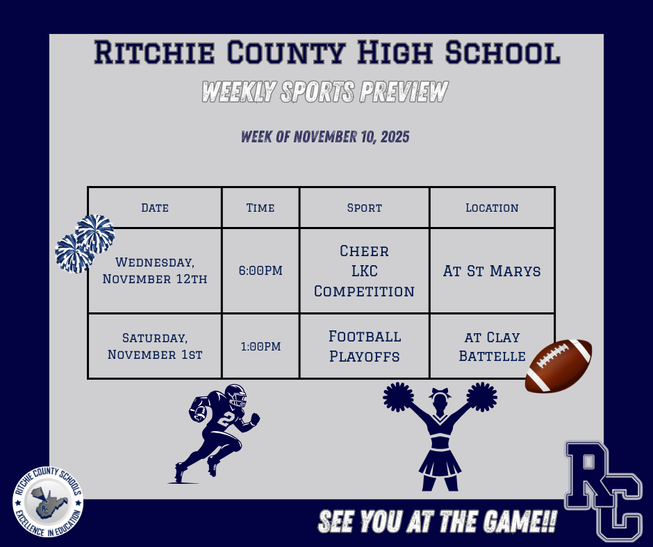 Weekly Sports Preview for the Week of November 10th