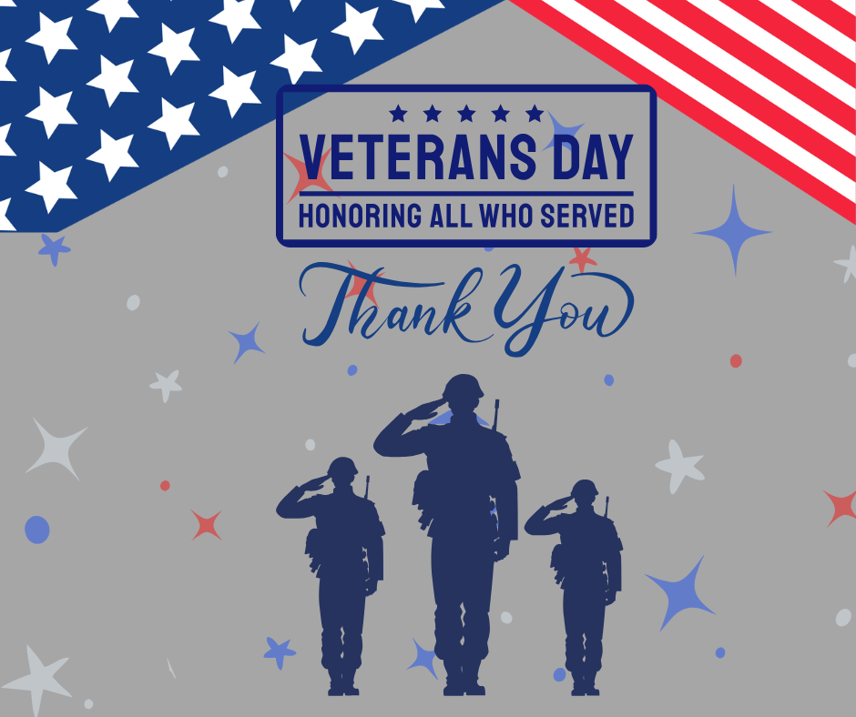 Veterans Day- Honoring all who served. Thank You.