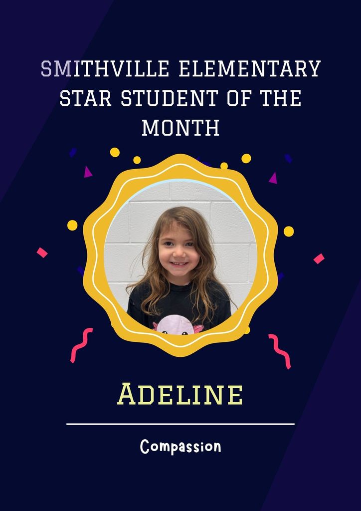 Star Student January - Character Trait Compassion - Adeline