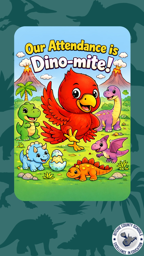 our attendance is Dino-mite! surprise attendance day