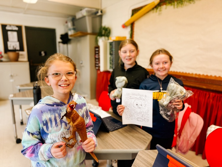 4th grade Dino mite attendance surprise 