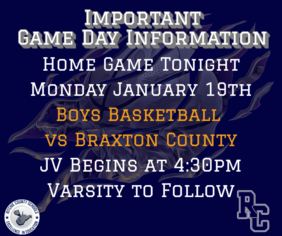 RCHS Boys Basketball Tonight starting at 4:30pm