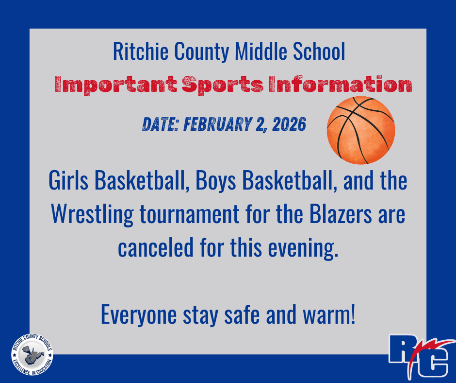 All sporting events for the RCMS Blazers for 2/3/2026 are canceled.