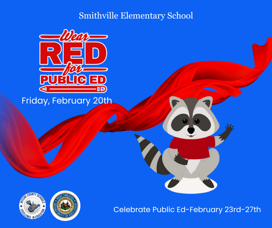 Support Smithville Elementary and wear red tomorrow February 20th