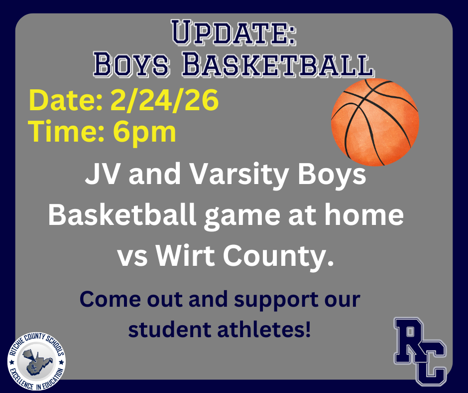 Home Boys Basketball Game tonight at 6pm (JV and Varsity to follow)