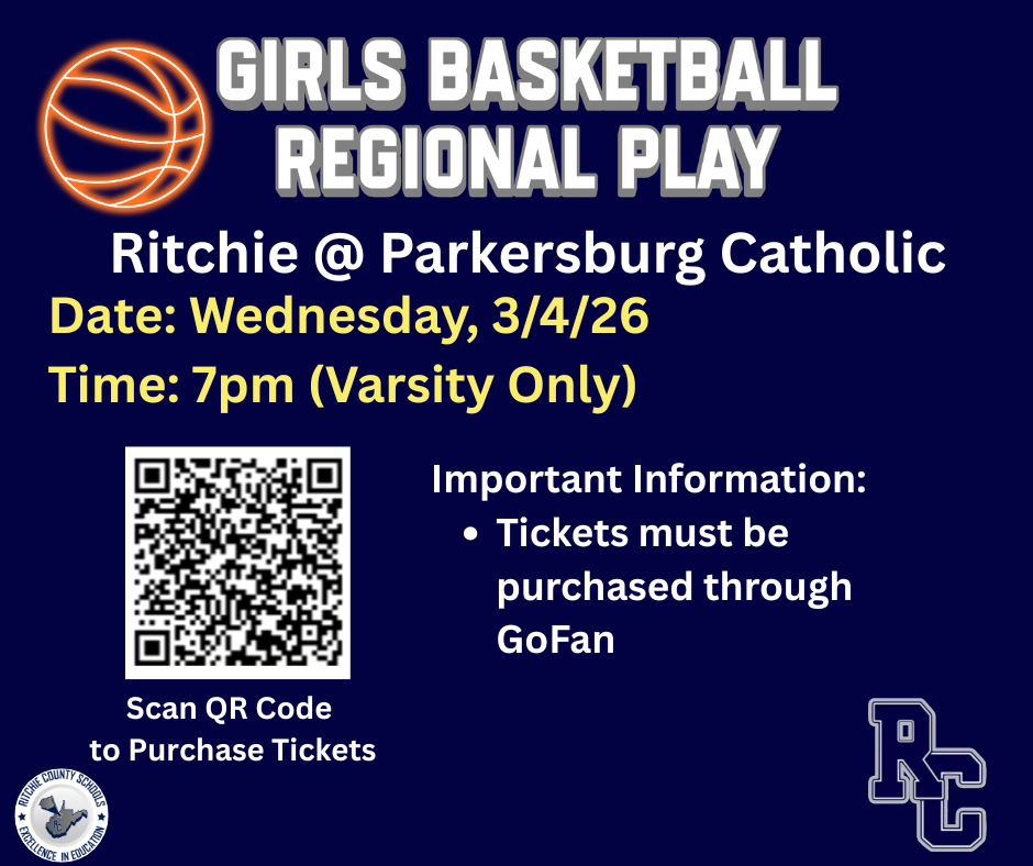 Ritchie @ Parkersburg Catholic March 4, 2026 7pm *Must purchase tickets through GoFan*