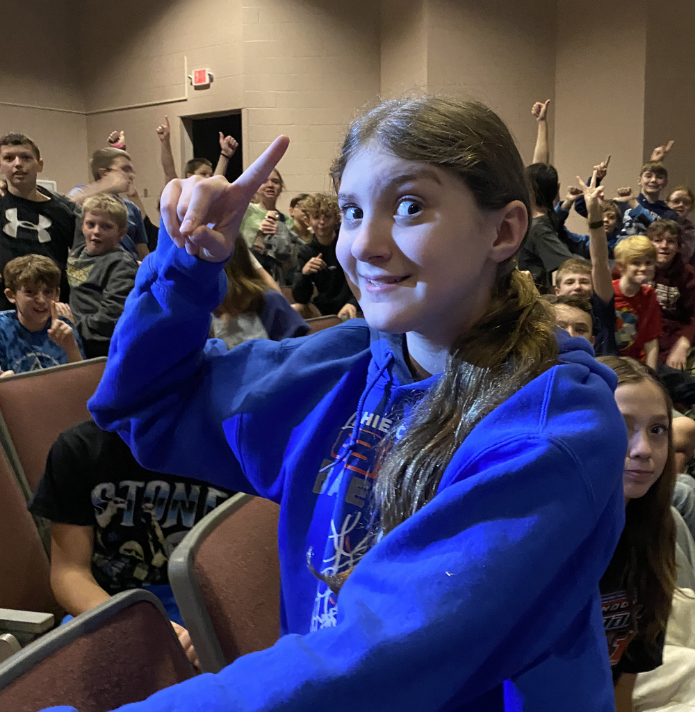 6th grade attendance champs for February