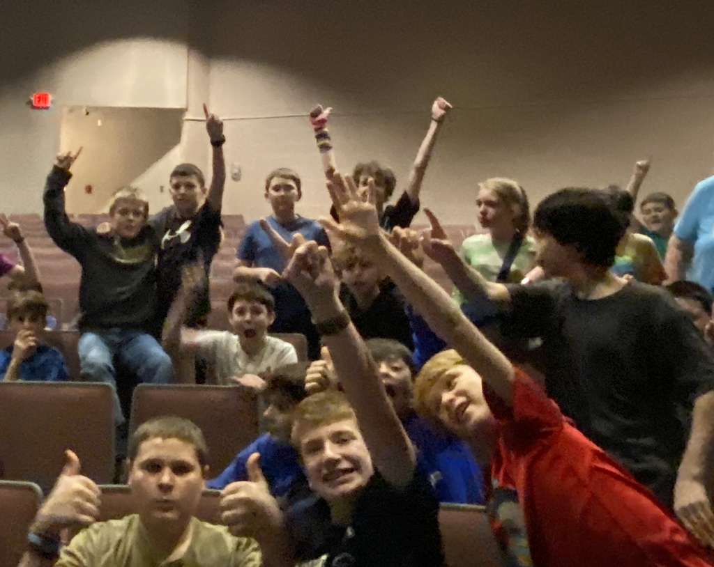 6th grade attendance champs for February