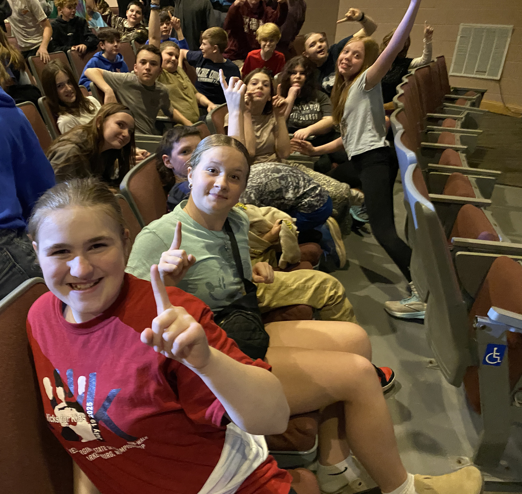 6th grade attendance champs for February