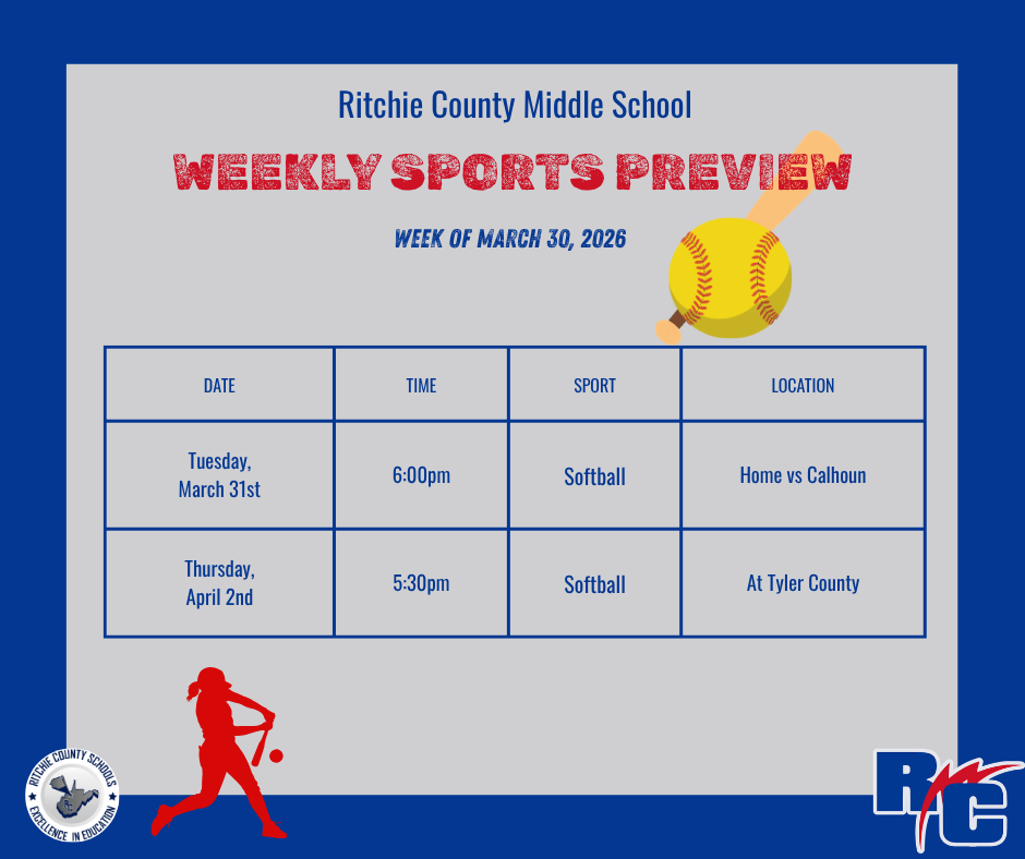 Weekly Sports Preview for the week of March 30th