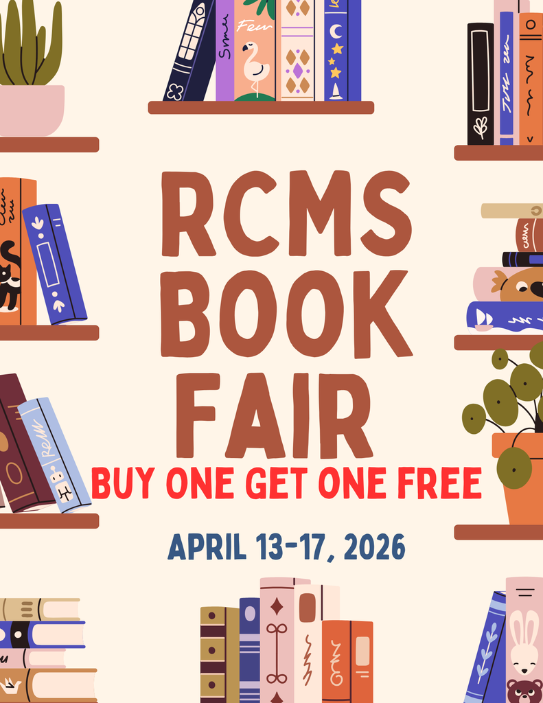 RCMS Book Fair - Buy one Get One Free April 13th-April 17th