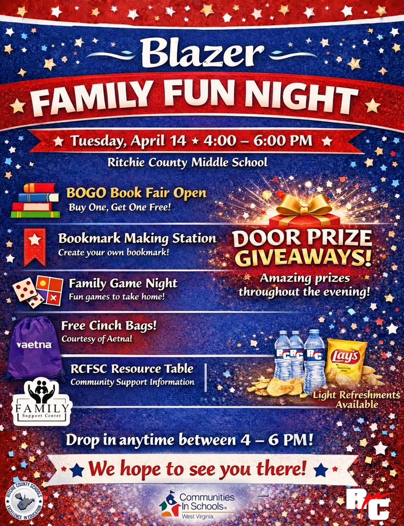 Blazer Family Fun Night Flyer to go with the post.