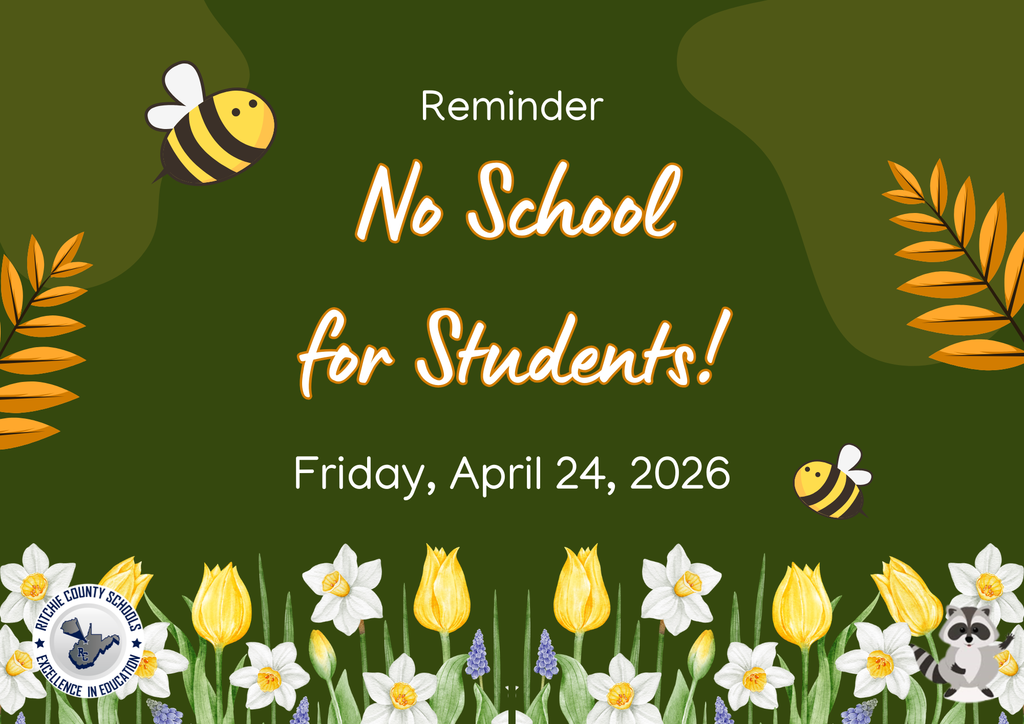 Reminder No School for students on Friday, April 24th