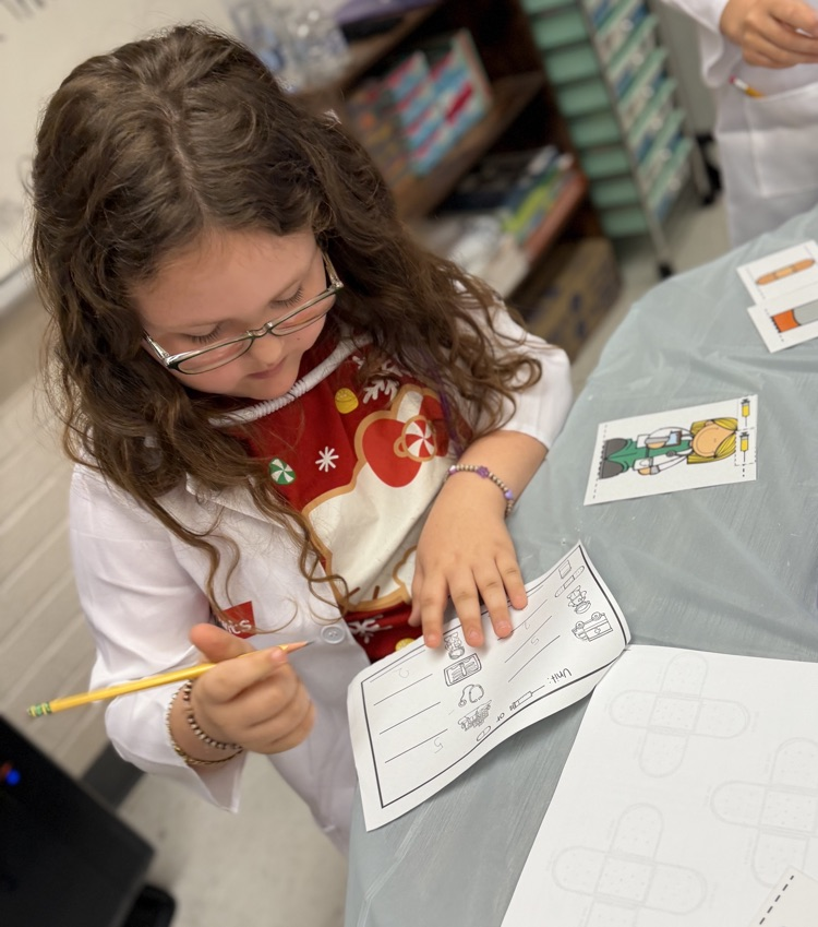 student working on doctor lesson