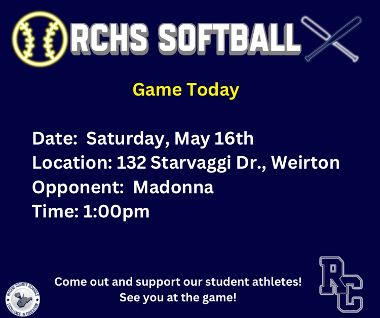 softball at Weirton today 1pm