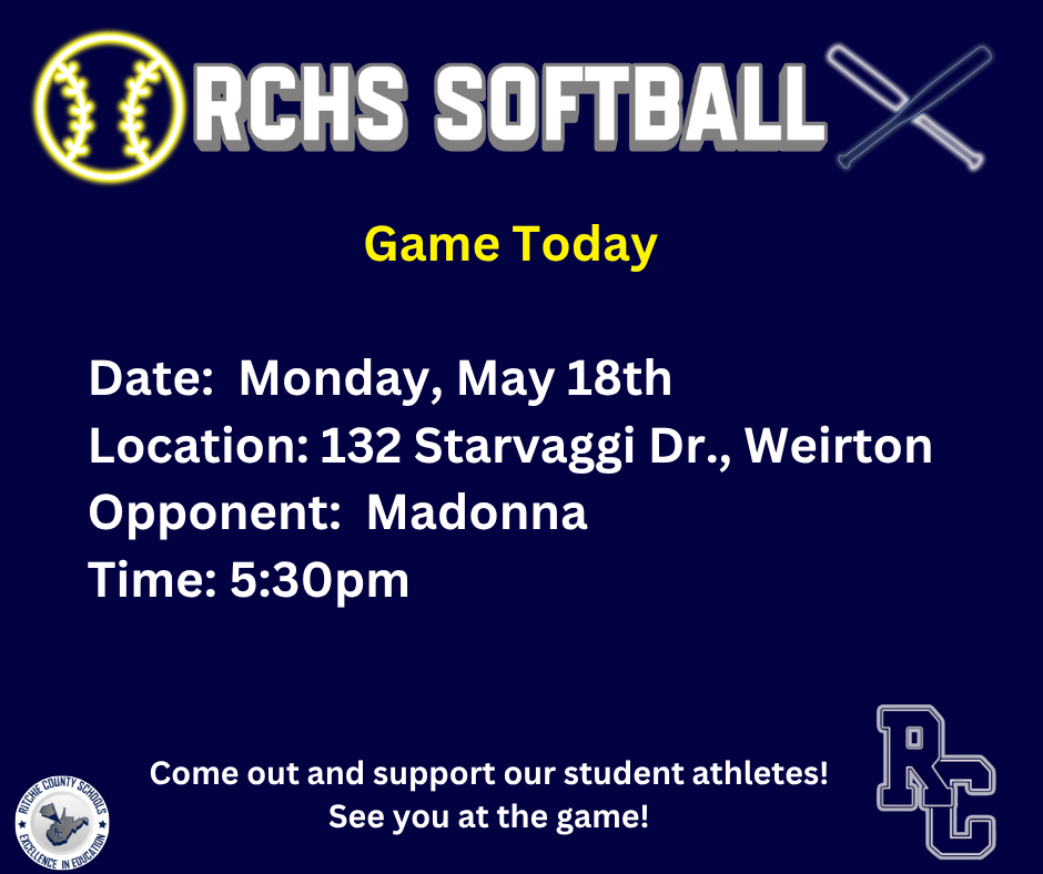 Softball game today- At Madonna