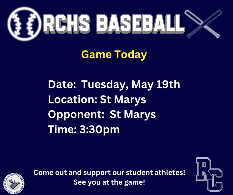 Rebel Baseball tonight at 3:30pm at St Marys
