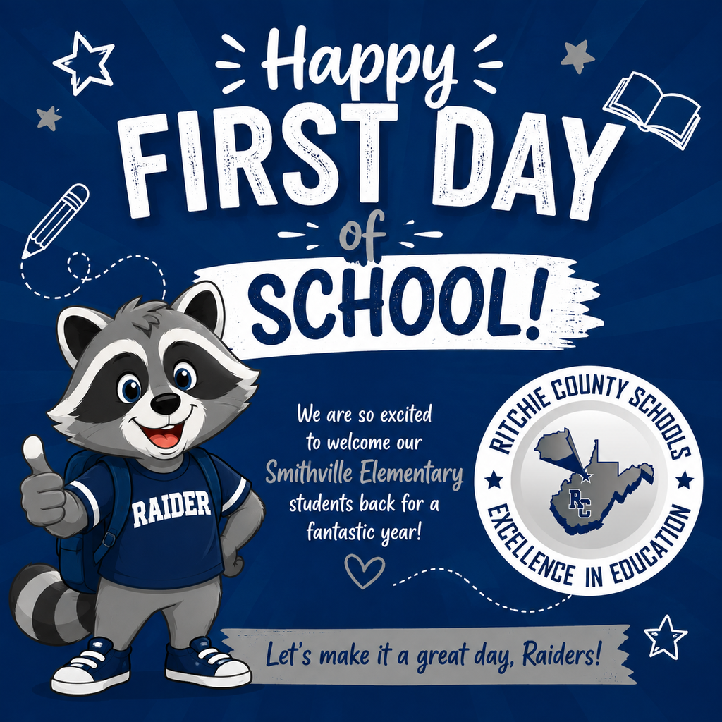 Happy First Day of School - We are excited to welcome out Smithville Elementary students back for a fantastic year! Let's make it a great day, Raiders!