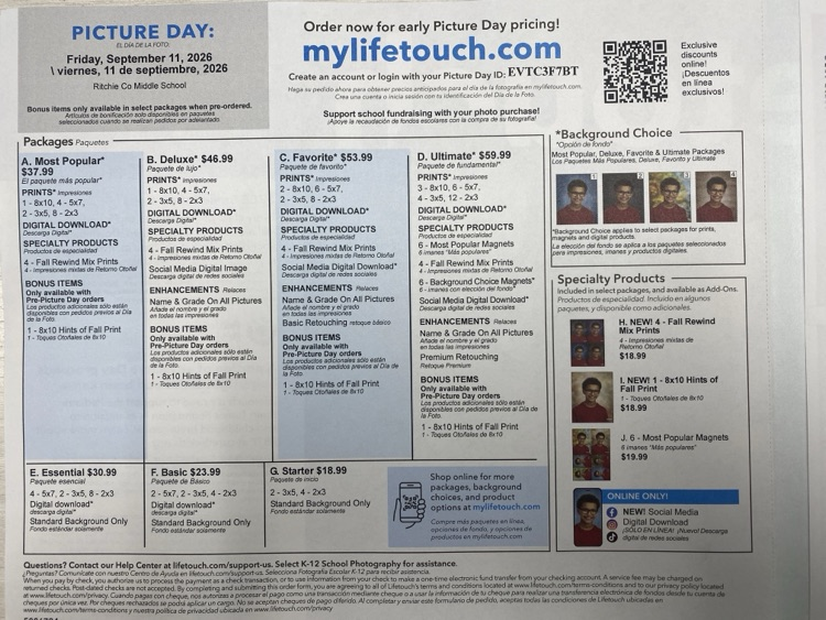 Picture Day Flyer
