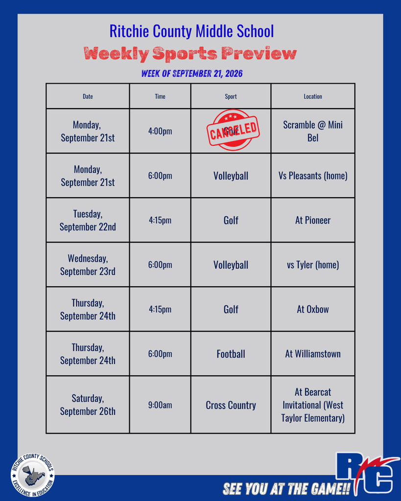 Weekly Sports Preview September 21st