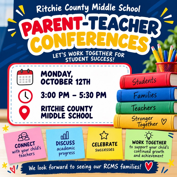 invitation to parent teacher conferences October 12th from 3:00p- 5:30p
