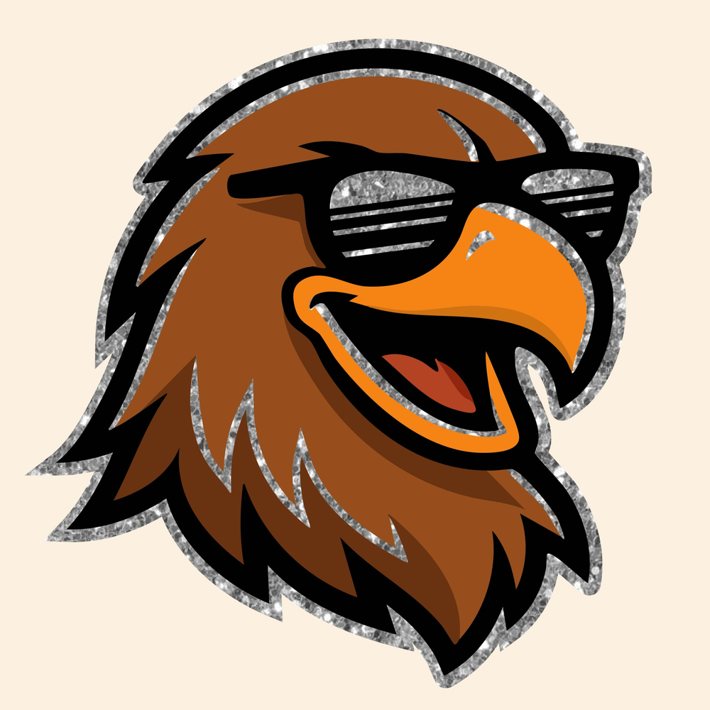 Hawk with sunglasses