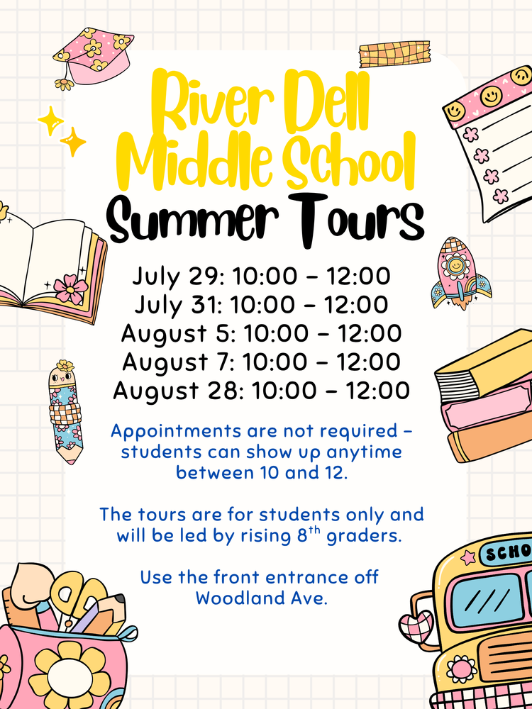 River Dell Middle School Summer Tours