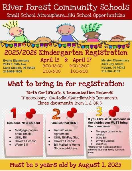 Kinder Registration- English