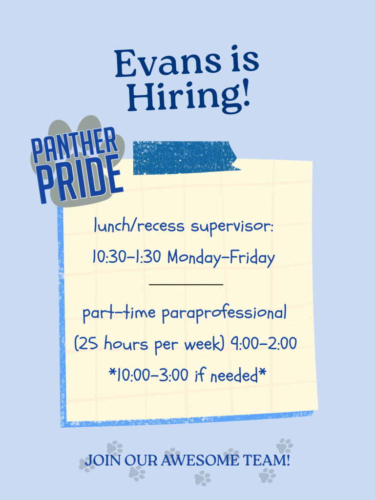 evans is hiring