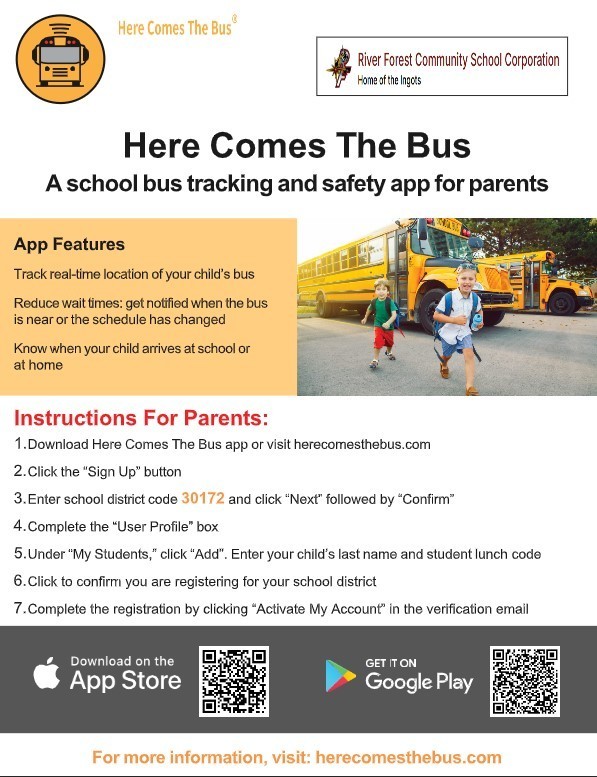 here come s the bus app english