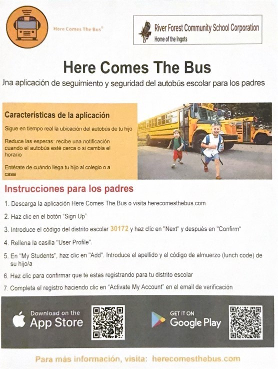 here come s the bus app spanish