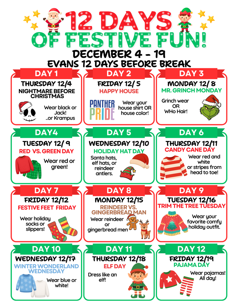 Evans 12 Days Before Break