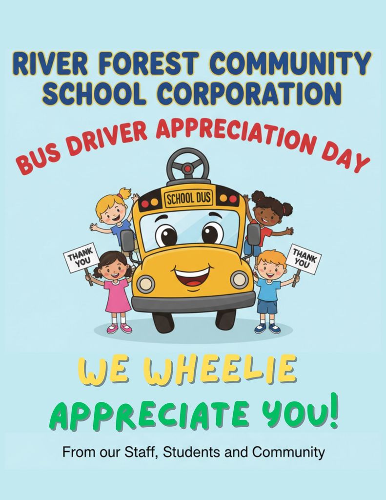 Bus Driver Appreciation Day Flyer-We Wheelie Appreciate you! From our Staff, Students and Community