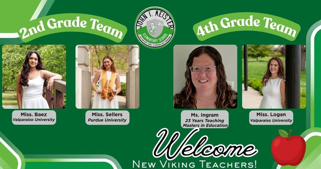New Viking Teachers to 2nd and 4th Grade