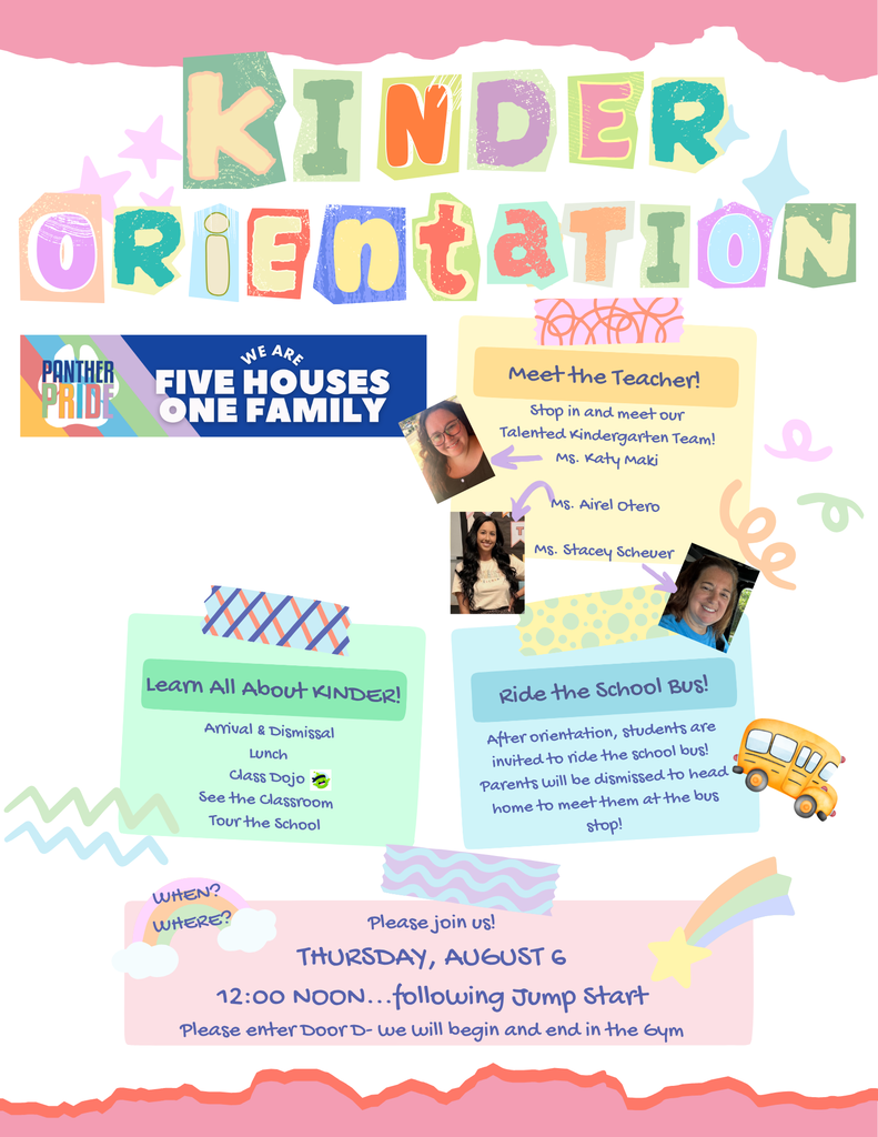 Kindergarten Orientation flyer