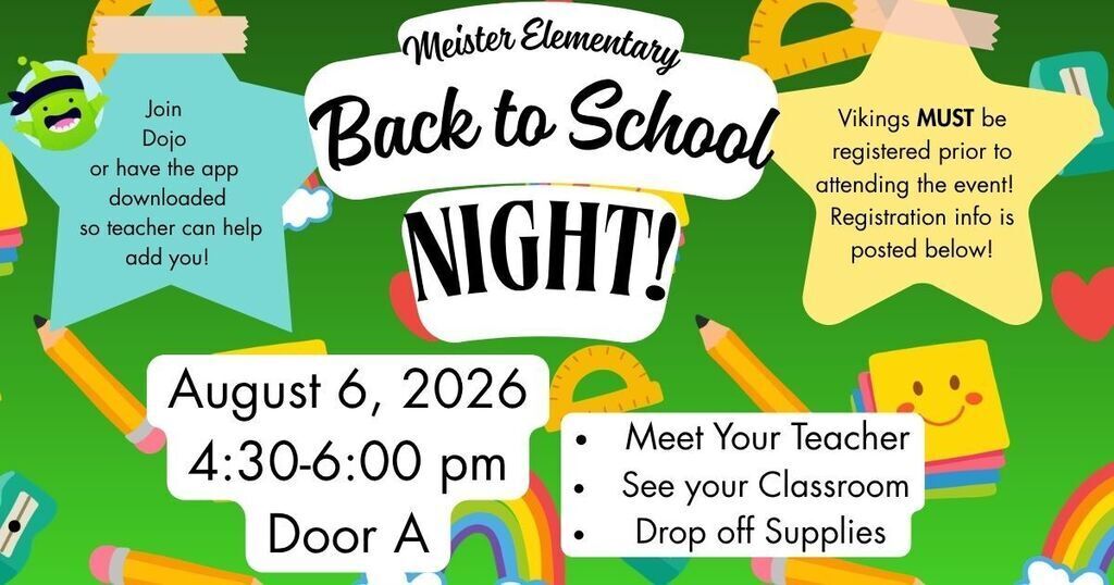 Back to school Night flyer