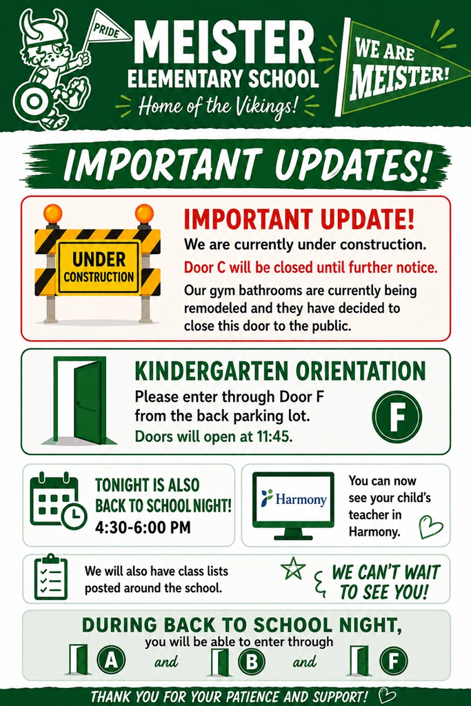 meister school info for August