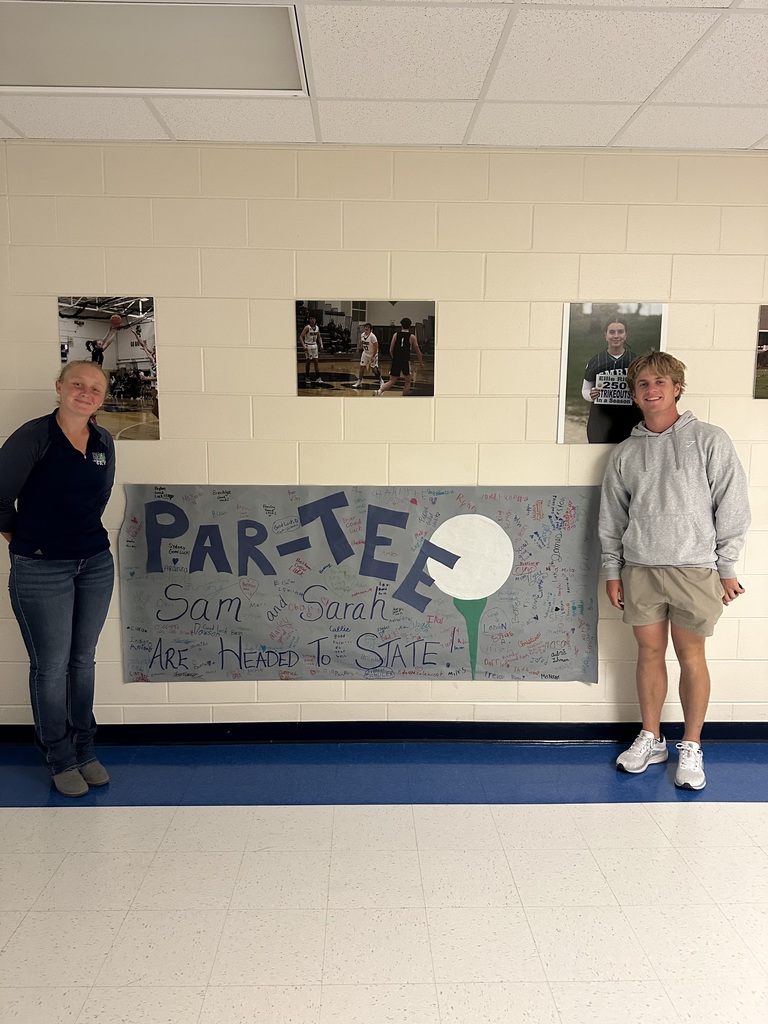 Congrats to both Sarah Winter and Sam Rife on qualifying for the State Golf tourney this past weekend.