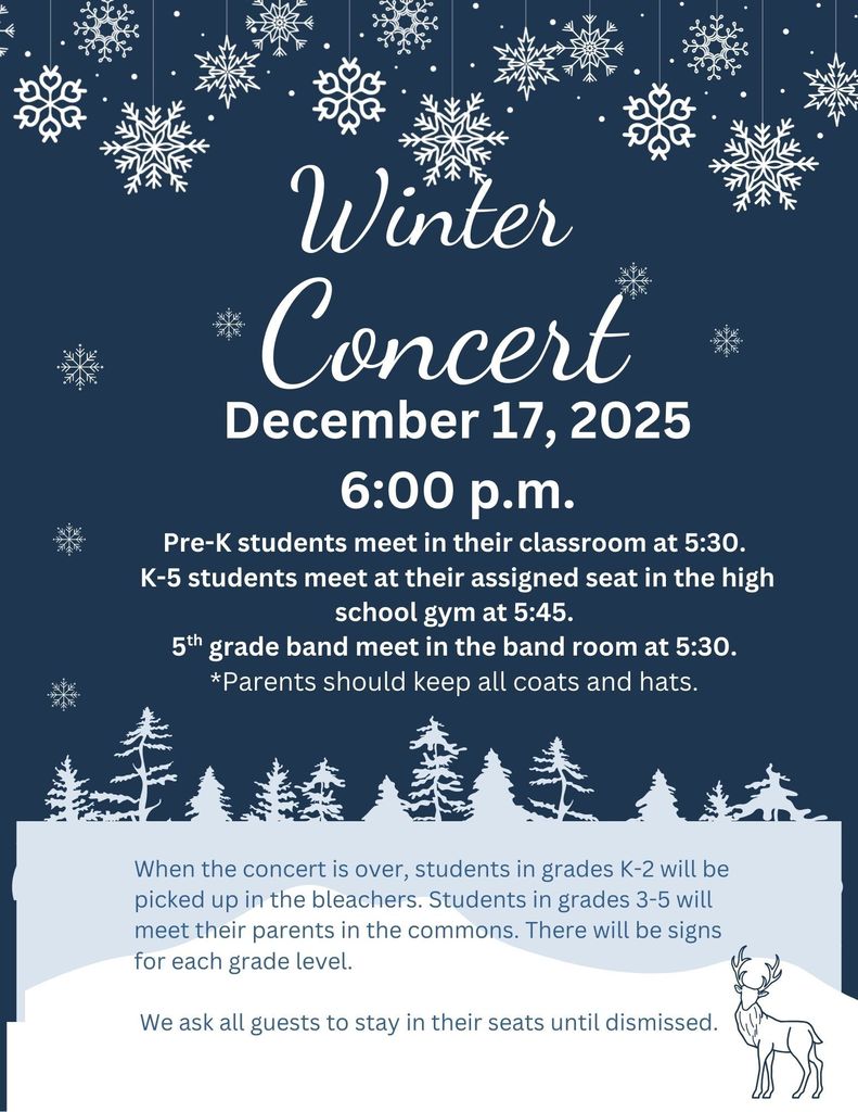 Elem Winter concert flyer