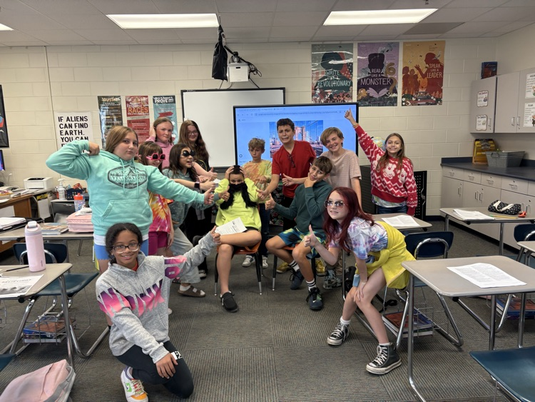 6th graders acting out a play