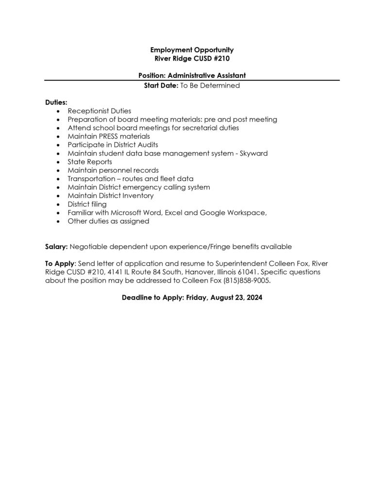 admin asst