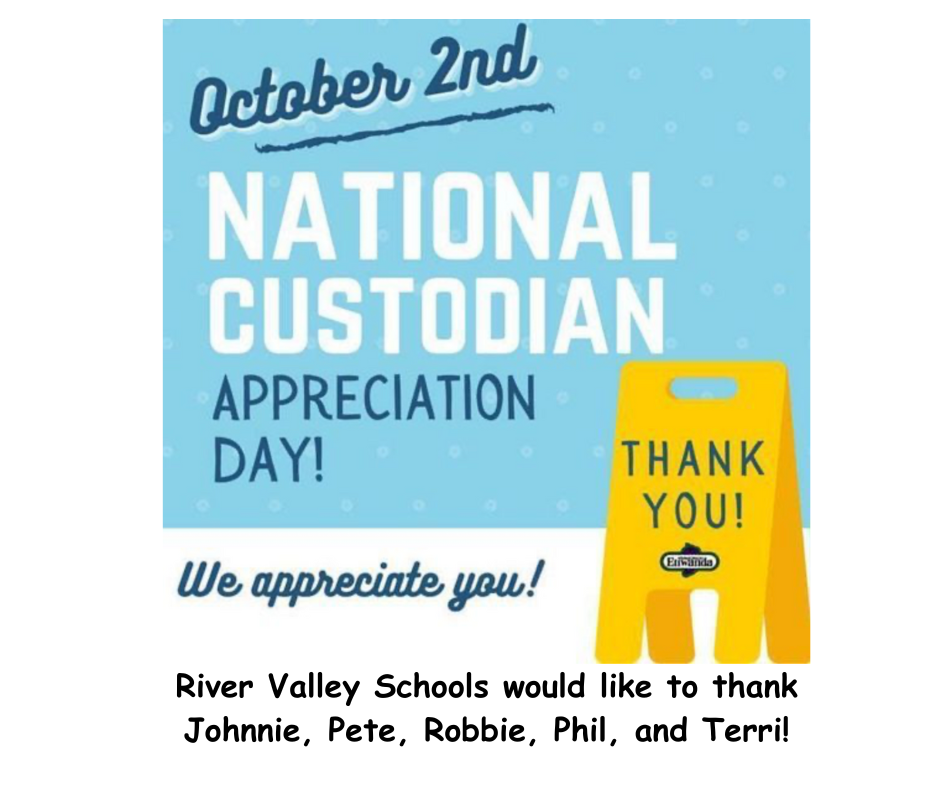 1River Valley Schools would like to thank Johnnie, Pete, Robbie, Phil, and Terri!