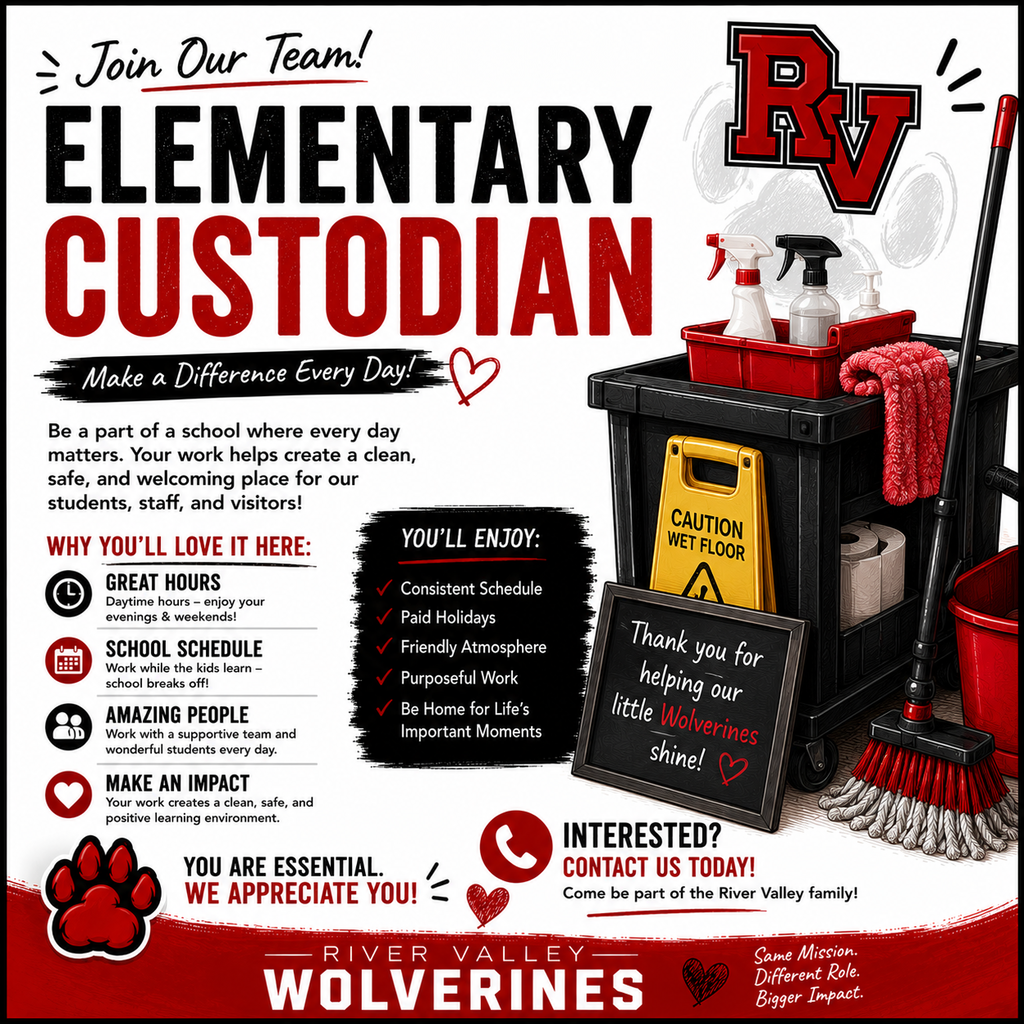 Elementary Custodian Needed