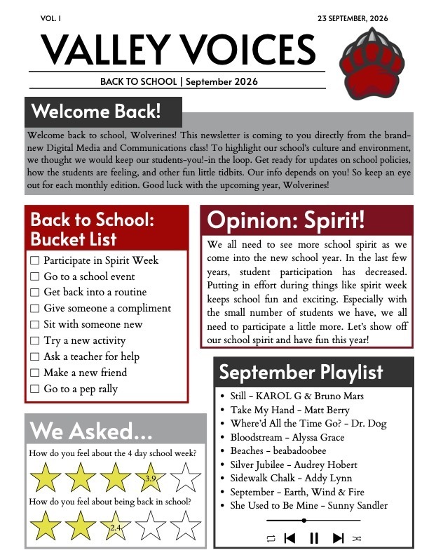September Valley Voice