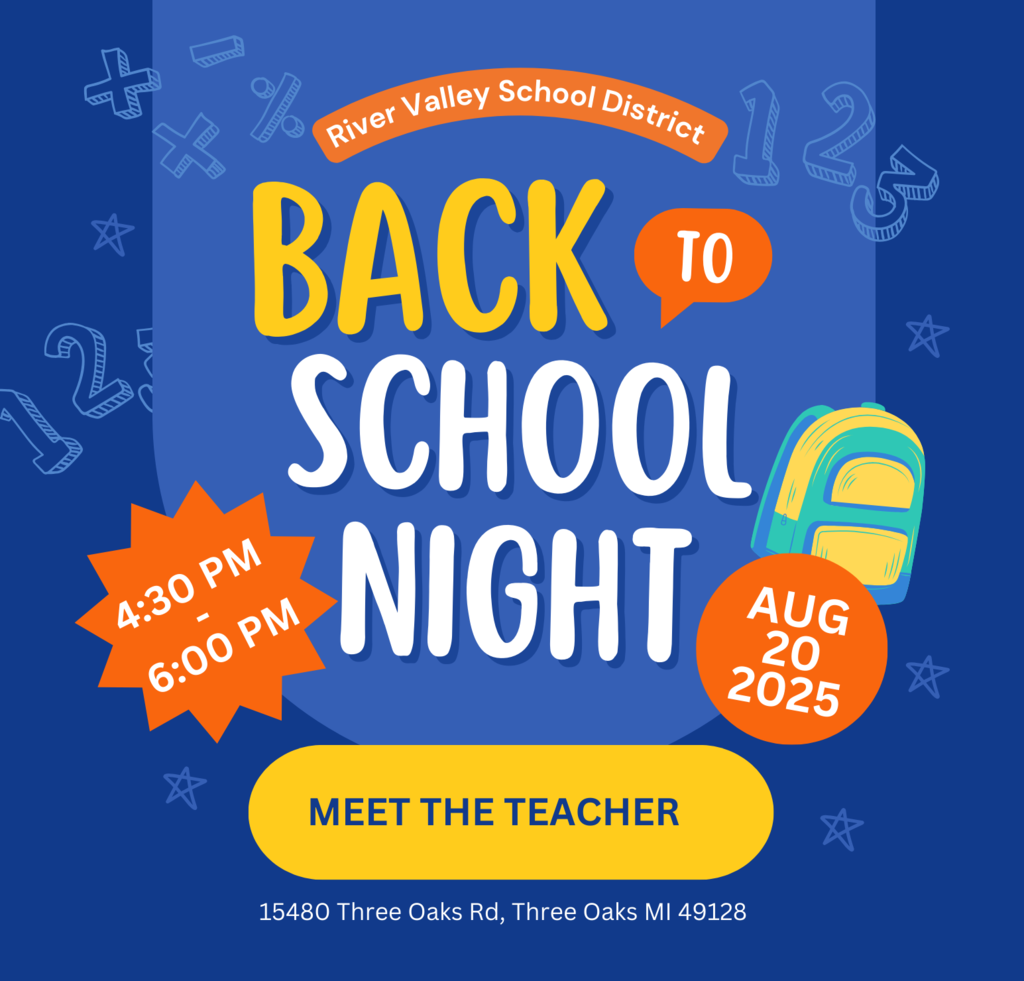 Back to School Night Aug 20th 4:30 - 6:00