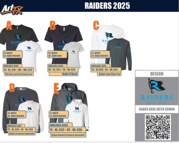 Raiders Spirit Order