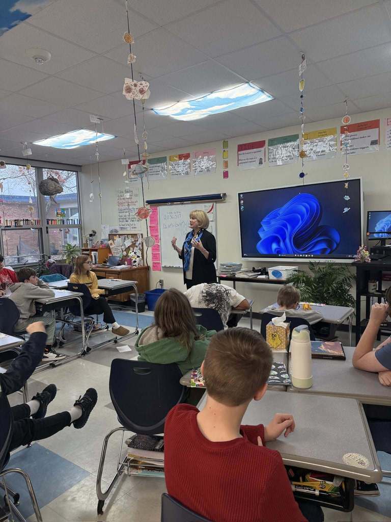 Janet Davies visits 5th Graders and learns about RVTV.