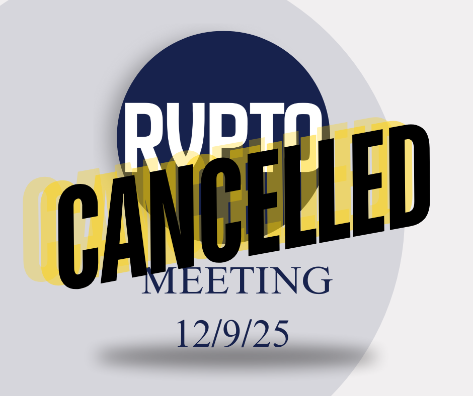 Tonight’s 12/9/ RVPTO meeting has been canceled. The  next meeting will be held in January. Thanks so much for your understanding! 