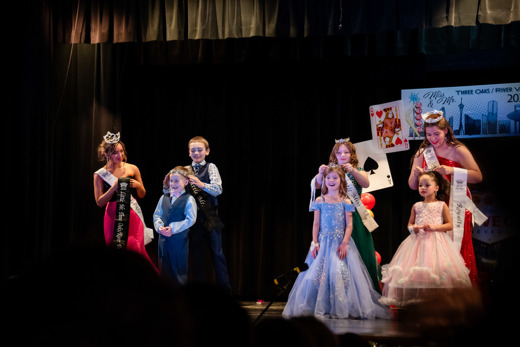 little miss and little mr. being crowned