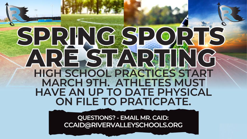 Spring Sports Starting 3/9